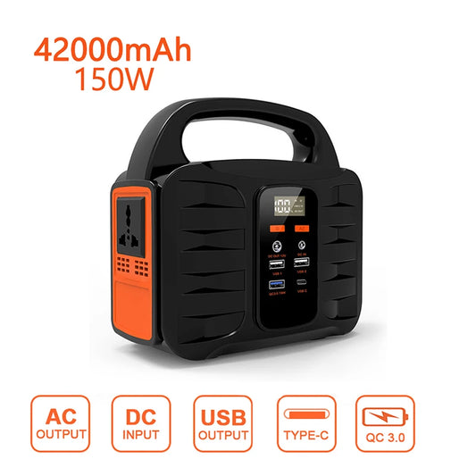 110V/220V Generator Battery Charger Portable Emergency Pwer Station Outdoor Camping Power Bank Power Supply Inverter